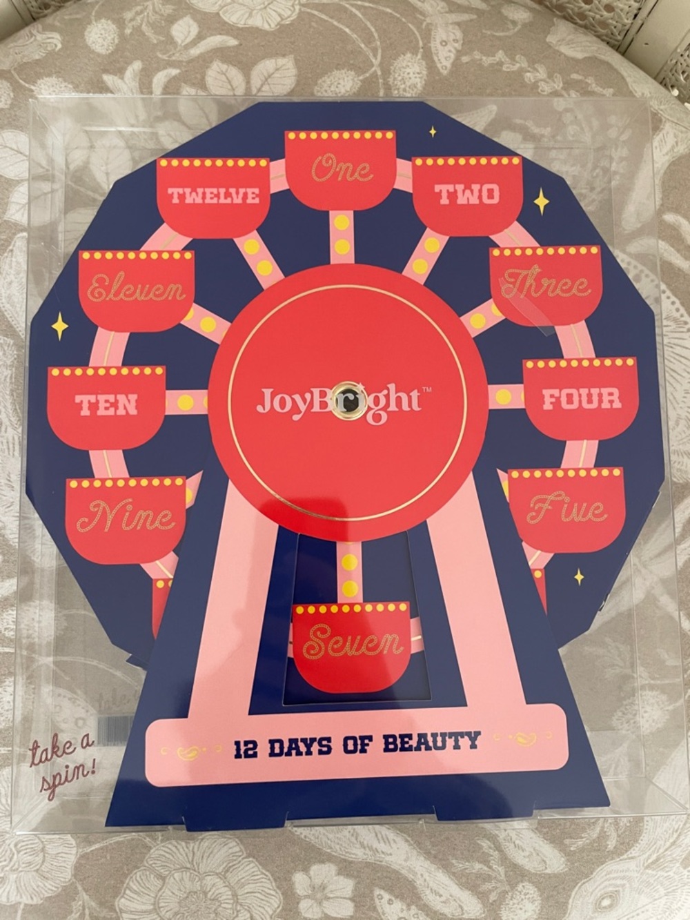 JoyBright '12 Days of Beauty' Ferris Wheel Advent Set - Pink & Navy
